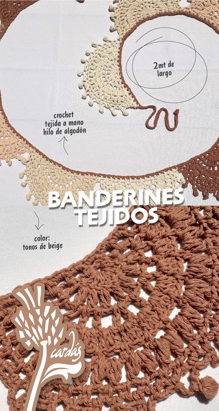 BANDERINES TEJIDOS (media luna)