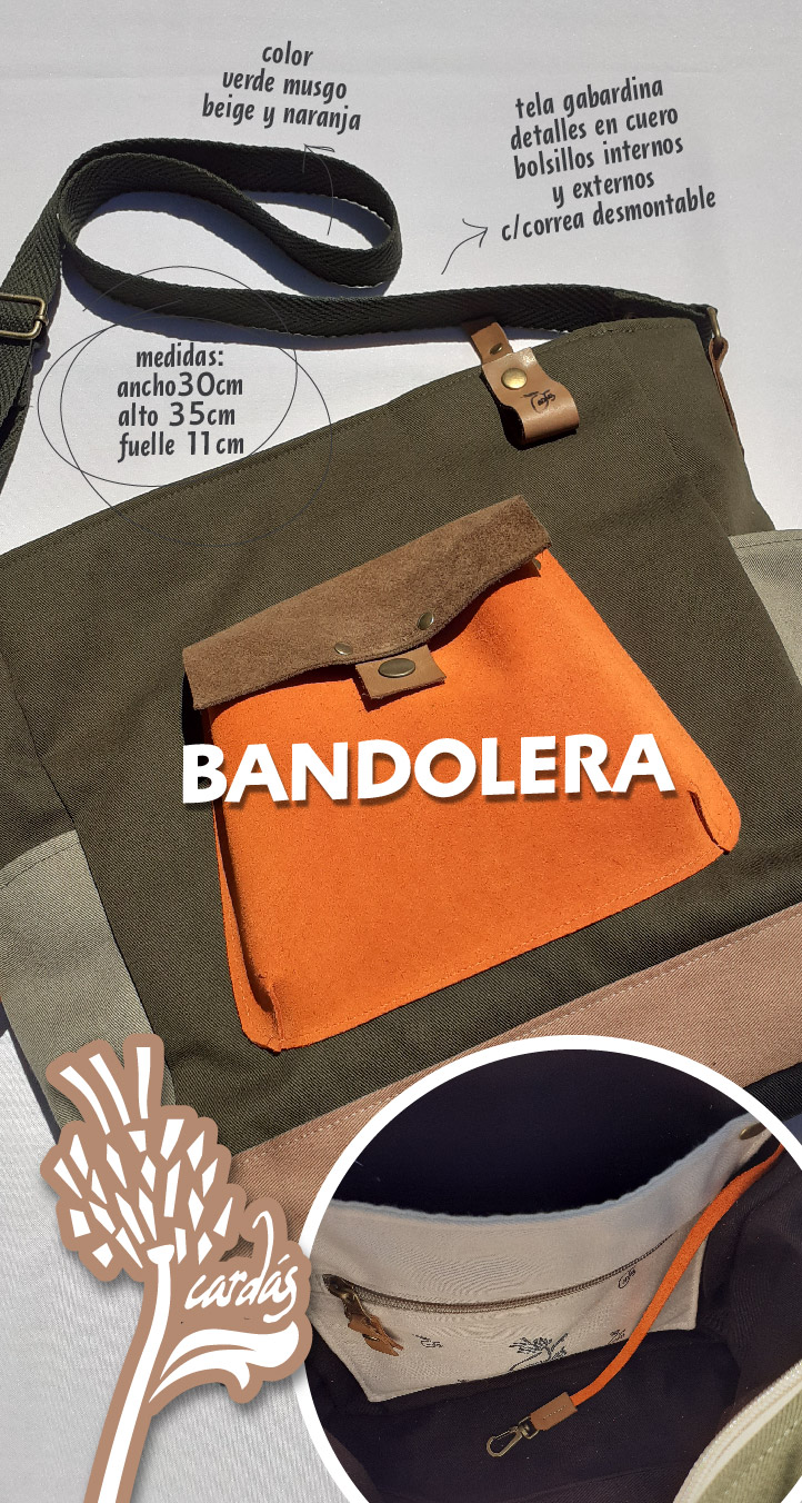 BANDOLERA (naranja verdemusgo)