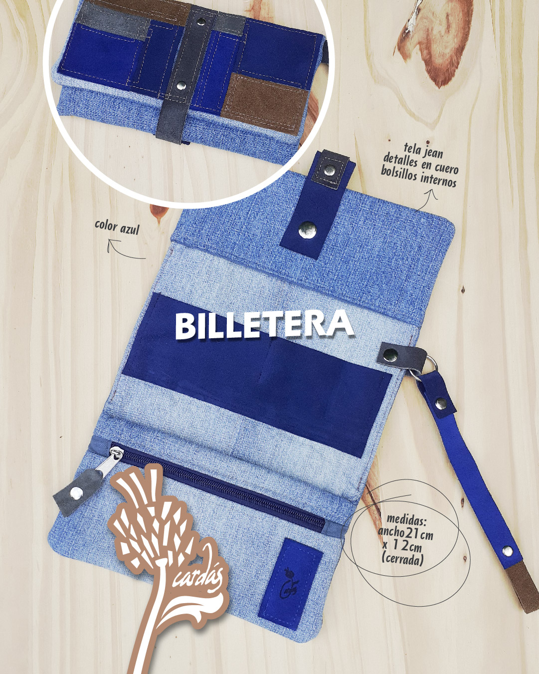 BILLETERA azul