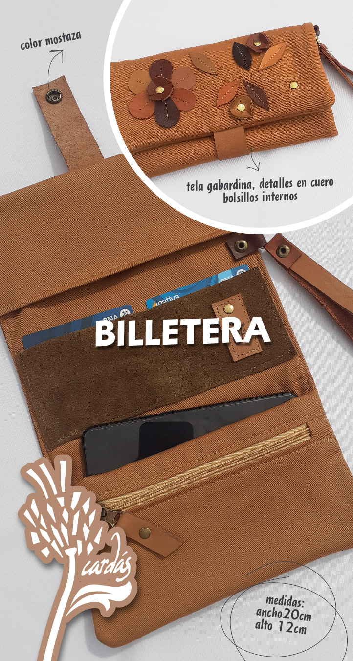 BILLETERA MOSTAZA