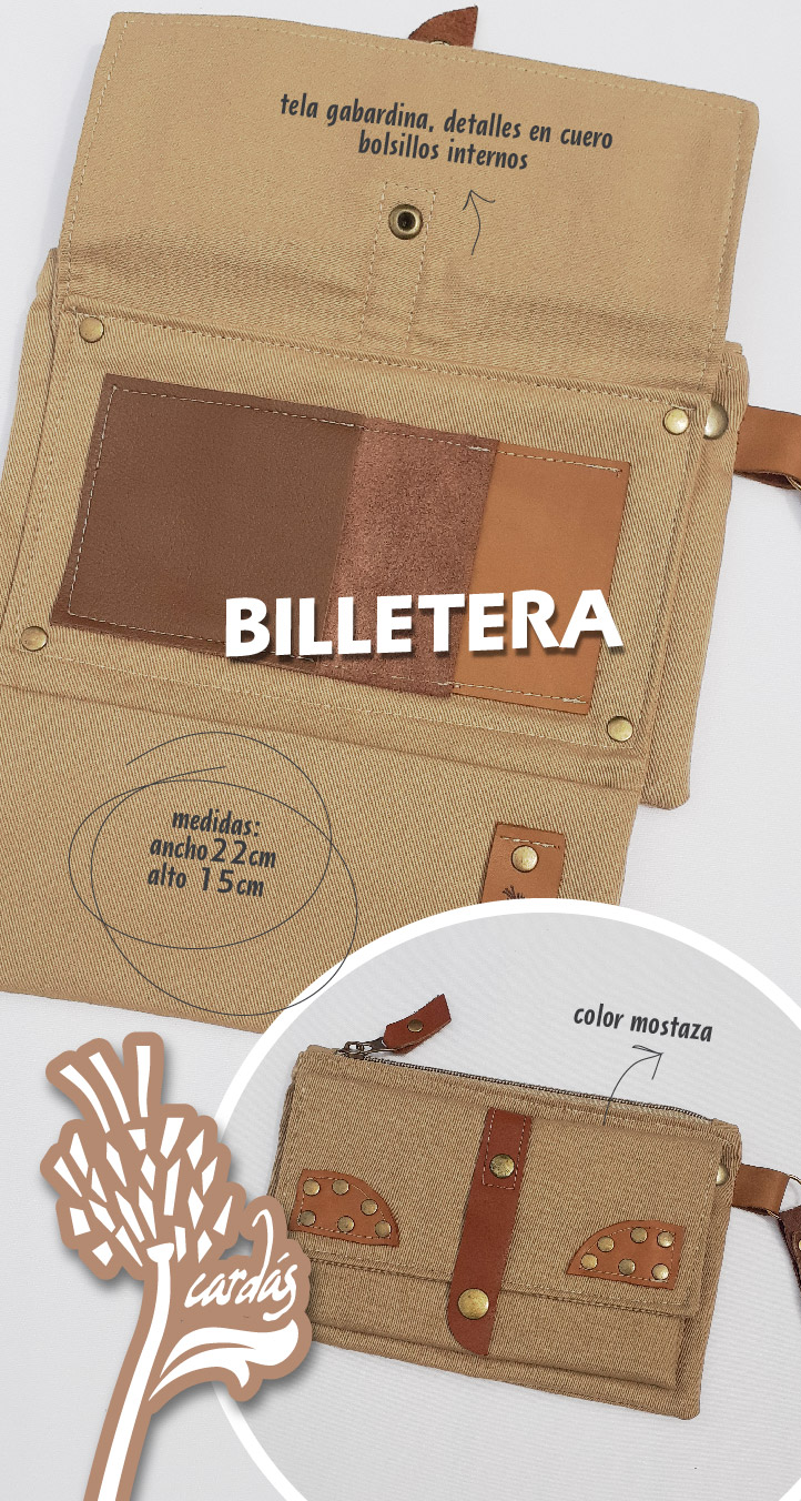 BILLETERA MOSTAZA