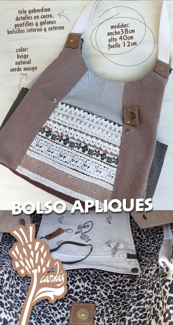 bolso apliques