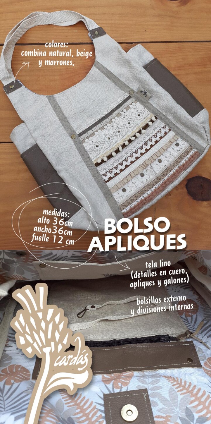 bolso apliques