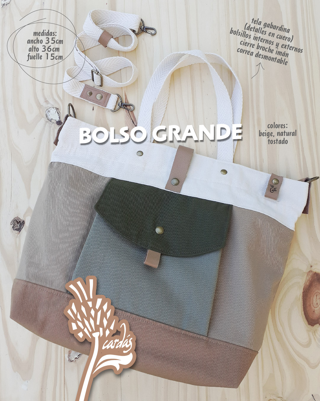BOLSO GRANDE BEIGE