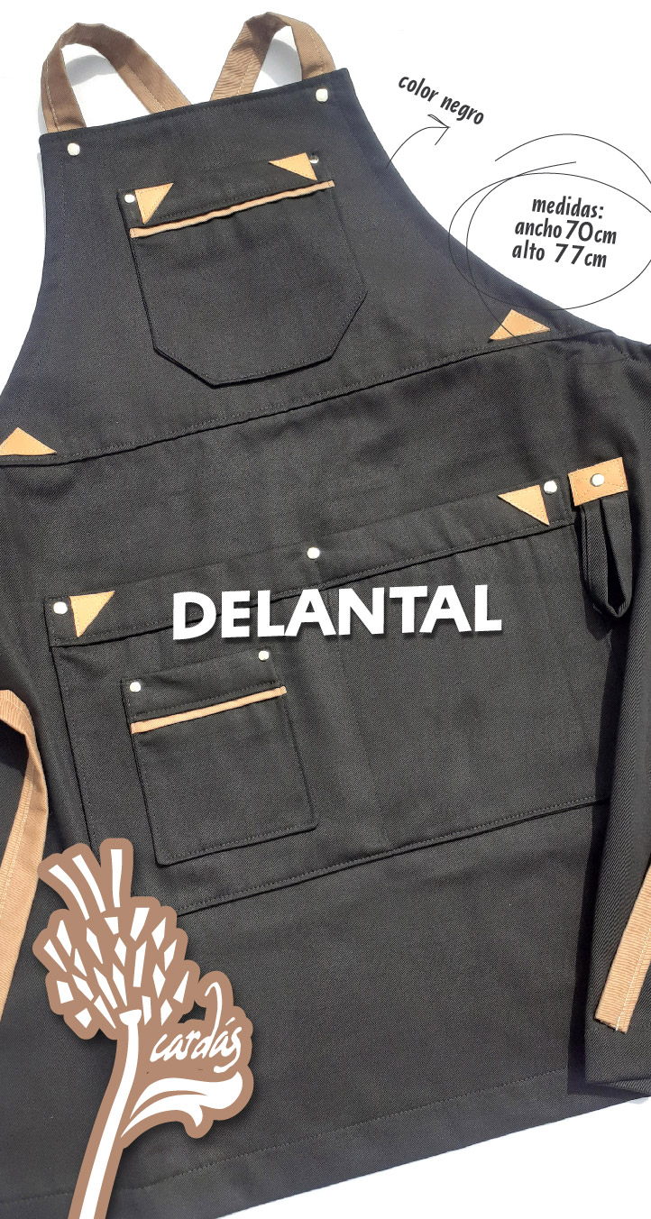 DELANTAL NEGRO
