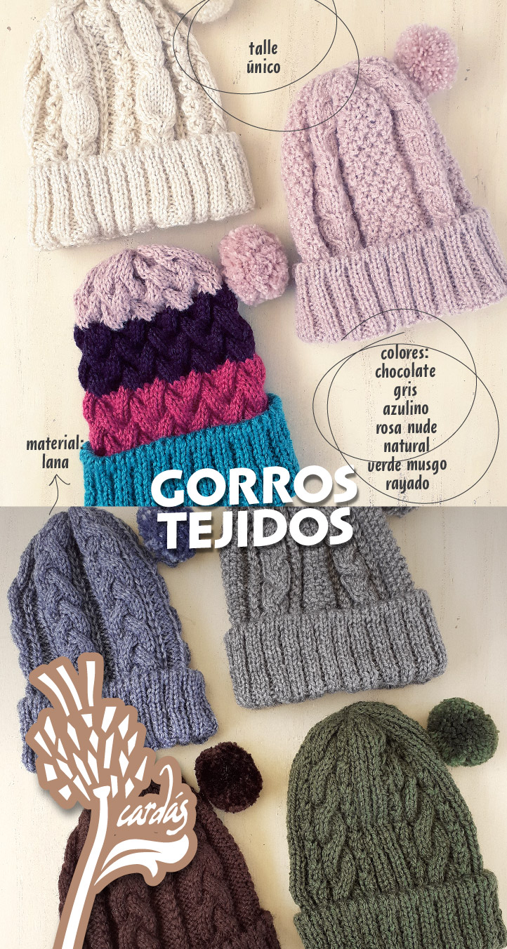 gorros tejidos