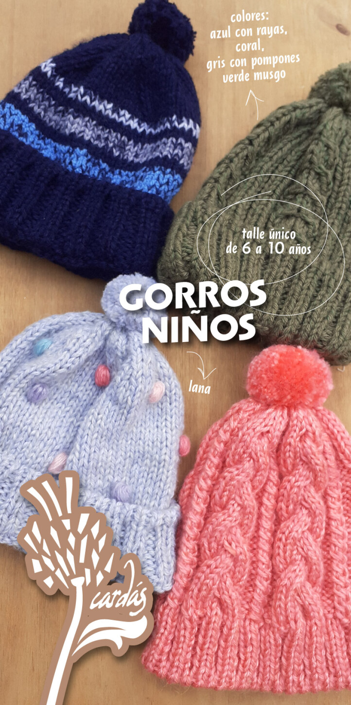 gorros tejidos niñxs