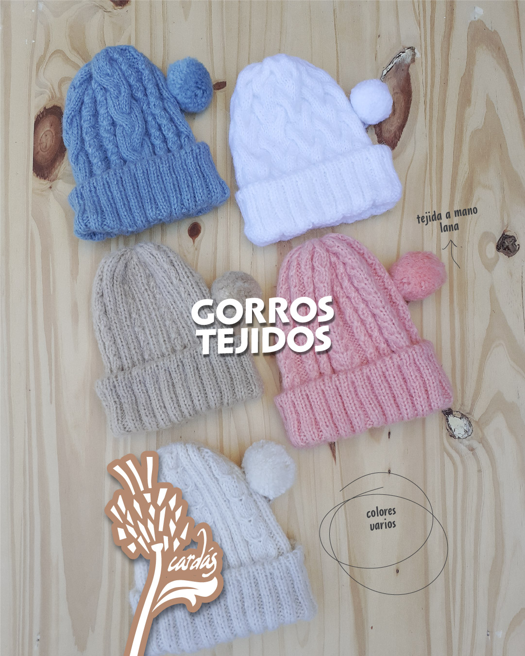 GORROS TEJIDOS niños