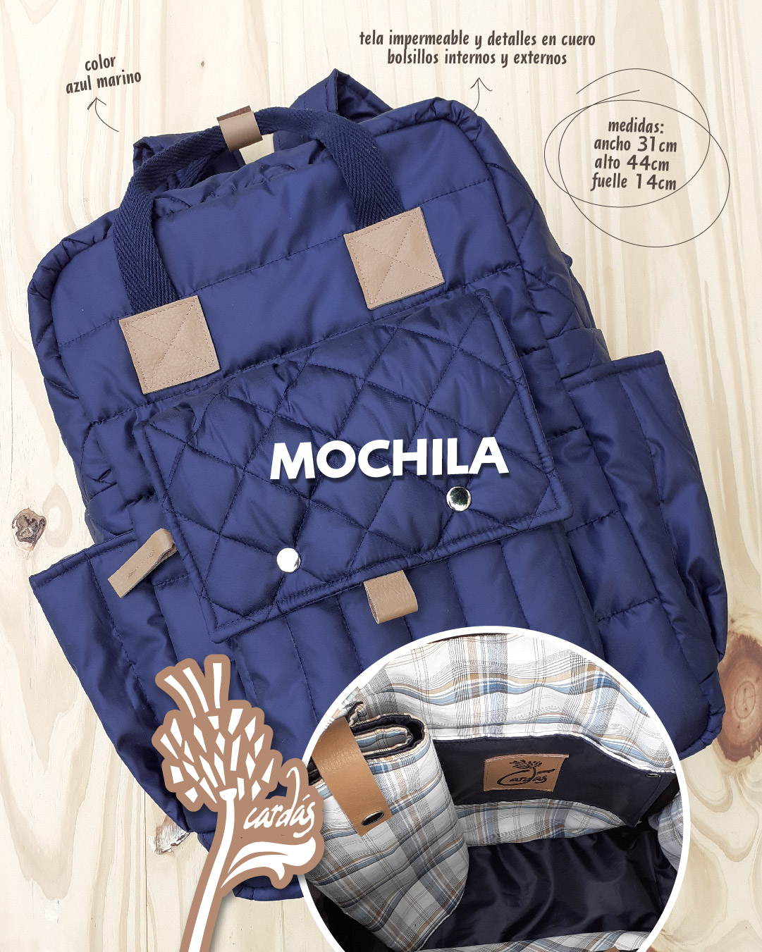 MOCHILA AZUL