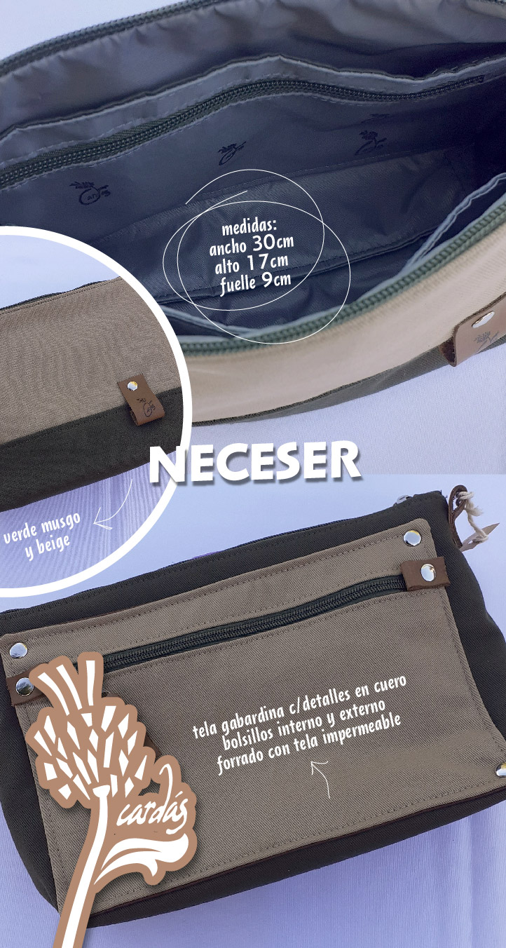 NECESER VERDE MUSGO Y BEIGE