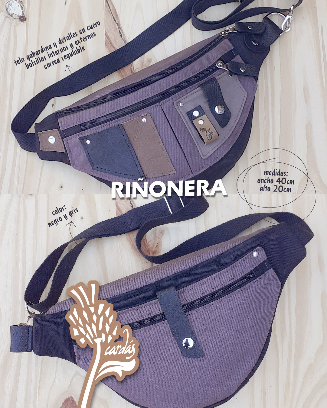 RIÑONERA GRIS